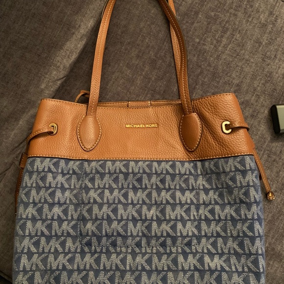 Michael Kors Bags Michael Kors Denim Handbag Poshmark